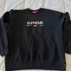 Supreme Black Crewneck Sweater
